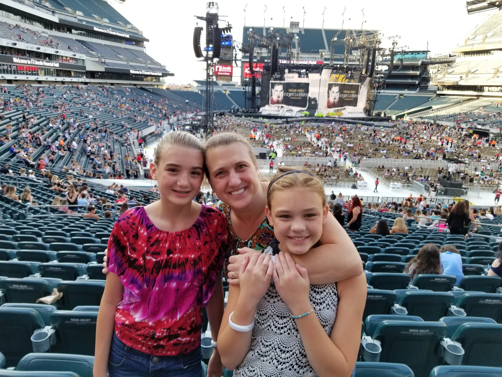 Taylor Swift fans party outside Lincoln Financial Field in Philadelphia