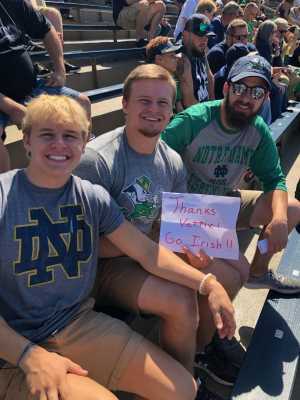 University of Notre Dame Fightin Irish vs. New Mexico - NCAA Football