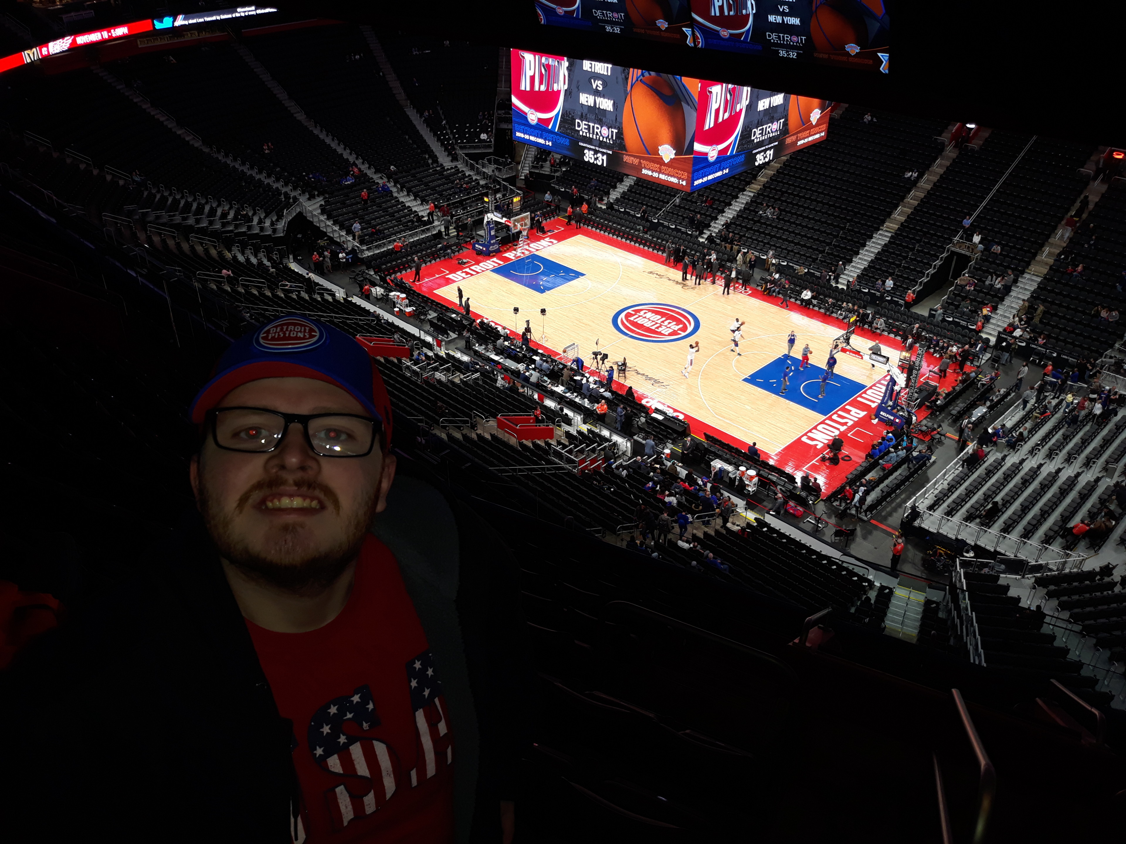 Detroit Pistons vs. New York Knicks - NBA **military Night**