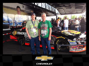Johnny attended NASCAR All-star Race on May 22nd 2022 via VetTix 