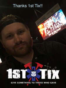 Jay attended Kiss: End of the Road World Tour on May 11th 2022 via VetTix 