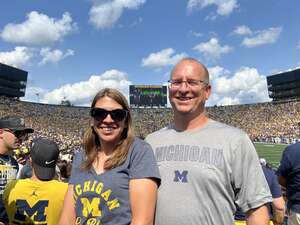 Timothy attended Michigan Wolverines - NCAA Football vs University of Connecticut on Sep 17th 2022 via VetTix 