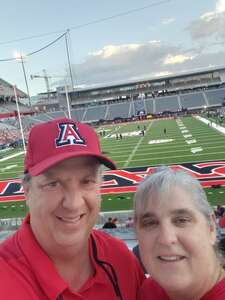 Jimmie Anne attended Arizona Wildcats - NCAA Football vs Colorado Buffaloes on Oct 1st 2022 via VetTix 