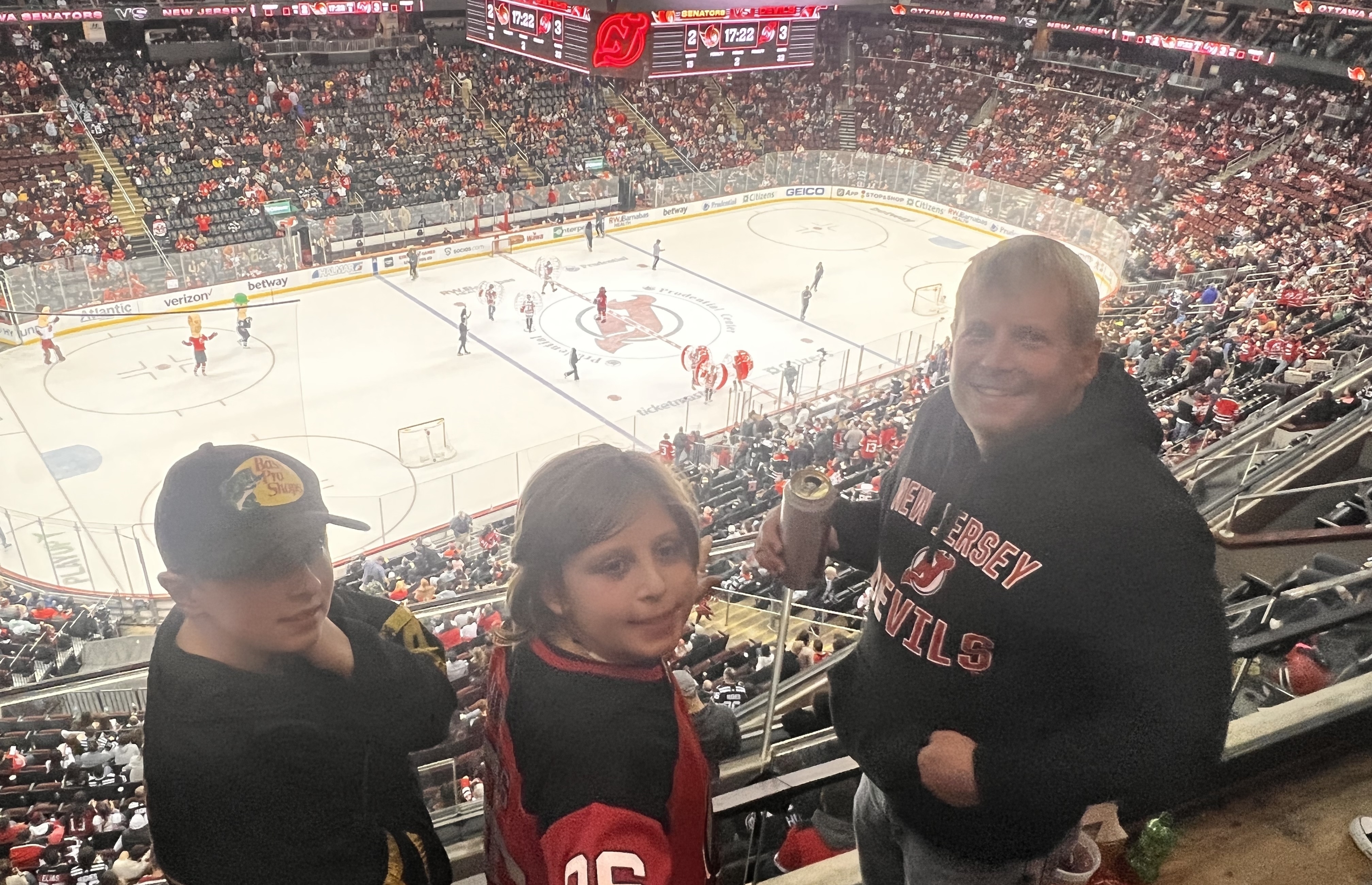 NJ Devils vs. Ottawa Senators game photos at Prudential Center