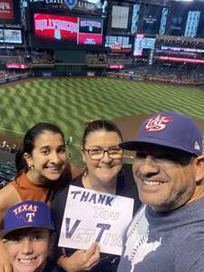 Arizona Diamondbacks - MLB vs Texas Rangers