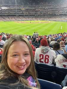 Jacquelyn attended Philadelphia Phillies - MLB vs Pittsburgh Pirates on Sep 27th 2023 via VetTix 