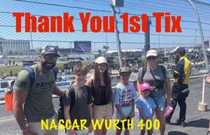 Trevor attended Wurth 400: NASCAR Cup Series on Apr 28th 2024 via VetTix 
