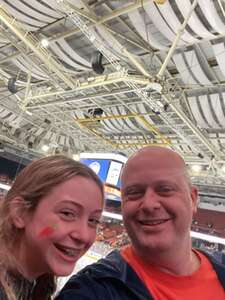 James attended Greenville Swamp Rabbits - ECHL vs. Orlando Solar Bears - Kelly Cup Playoffs Round 1 Home Game 1 on Apr 21st 2024 via VetTix 