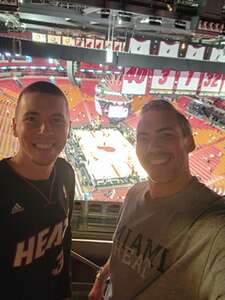 James attended NBA Play-In Tournament: Bulls at HEAT: East Home Game 1 on Apr 19th 2024 via VetTix 