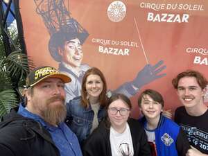 DeLeassa attended Cirque Du Soleil: Bazzar on Apr 27th 2024 via VetTix 