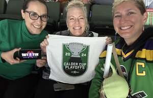 Lenore attended Texas Stars - AHL vs. Milwaukee Admirals- Calder Cup Playoffs - Central Division Semifinals - Game 2 on May 4th 2024 via VetTix 